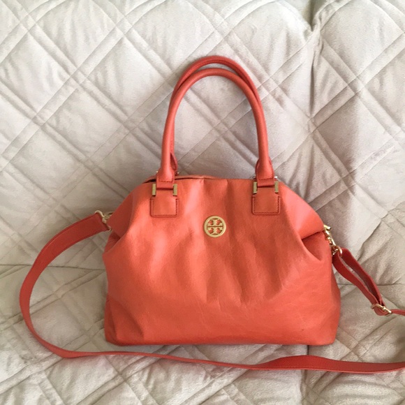 Handbags - Tory Burch orange satchel